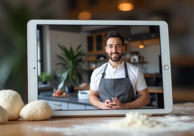 Live online cooking class montage